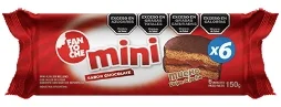FANTOCHE MINI ALFAJOR CHOCOLATE BANDEJA X 6 UN.