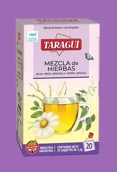 TARAGUI TE MEZCLA DE  HIERBAS X 20 UN.