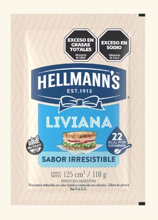 HELLMANNS MAYONESA LIVIANA SACHET X 20 UN.