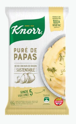 KNORR PURE DE PAPAS LISTO X 125 GRS.