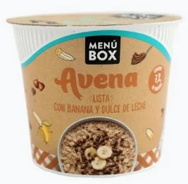 CAÑUELAS MENU BOX AVENA BANANA Y D/LECHE X 64 GRS.