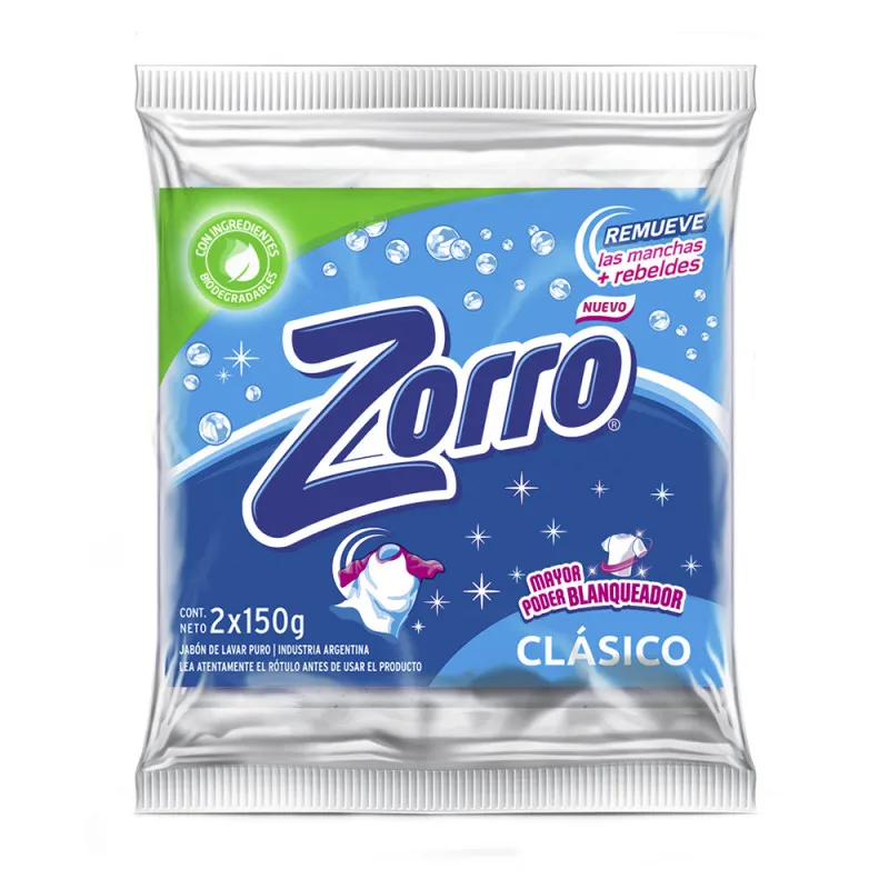 ZORRO JABON PAN CLASICO X 150 GRS.