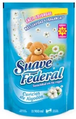 SUAVE FEDERAL SUAVIZANTE CARICIAS DE ALGODON X 900 ML.