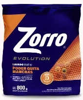 ZORRO JABON POLVO EVO. QUITAMANCHA X 800 GRS.
