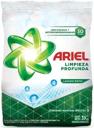 ARIEL POLVO LIM. PROFUNDA MATIC X 3 KGRS.